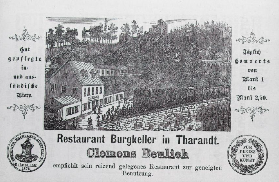 Werbung Burgkeller 1882